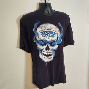 WWE wrestling Steve austin shirt flaming skull 2xl